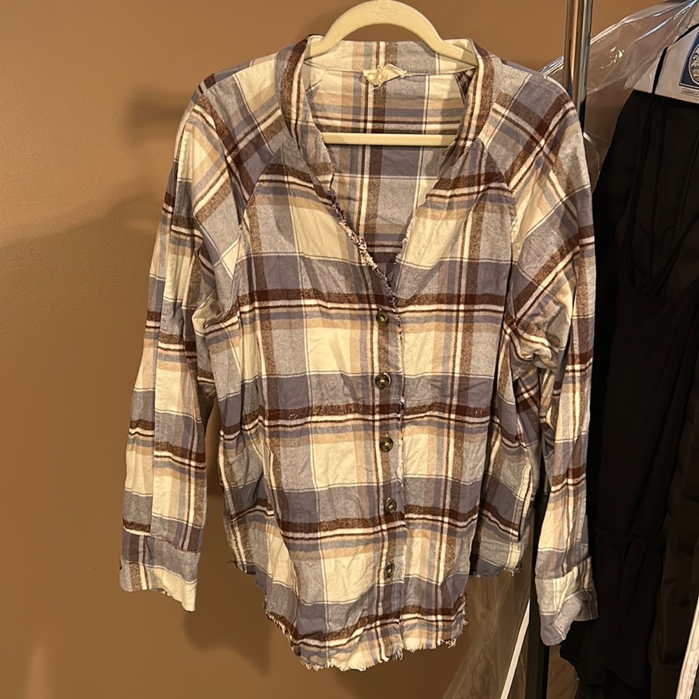 Light flannel shacket - 🥂 sale!